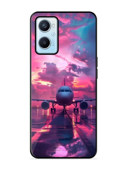 Neon Runway Glossy Soft Edge Case for Oppo A96 Chachhi