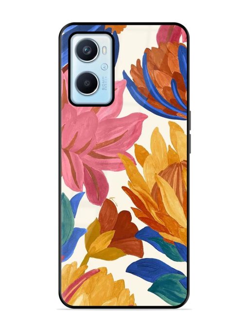 Blooming Tapestry Glossy Soft Edge Case for Oppo A96 Chachhi