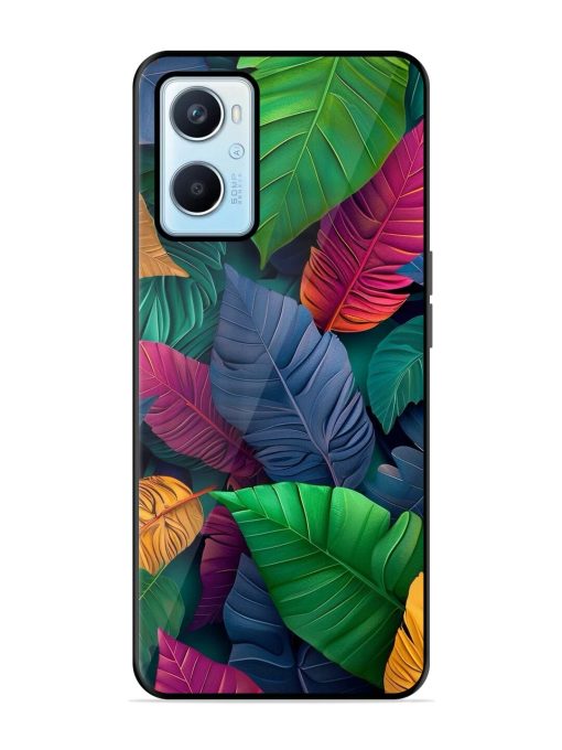 Tropical Tapestry Glossy Soft Edge Case for Oppo A96 Chachhi