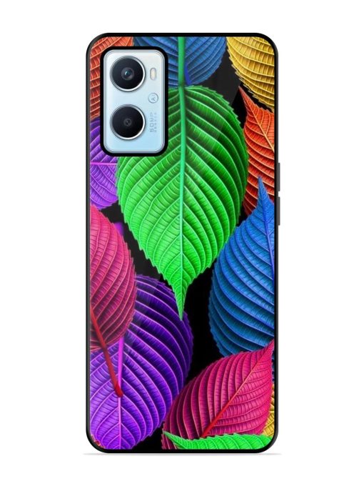 Rainbow Leaf Symphony Glossy Soft Edge Case for Oppo A96 Chachhi