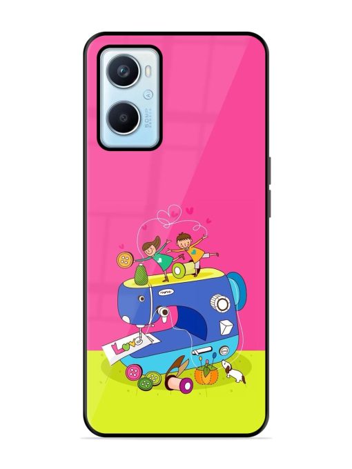 Sew Cute Glossy Soft Edge Case for Oppo A96 Chachhi