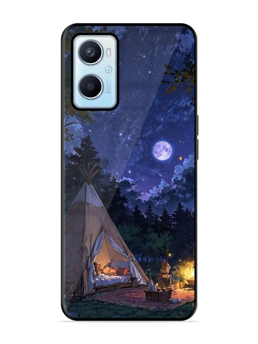 Moonlight Camping Glossy Soft Edge Case for Oppo A96 Chachhi