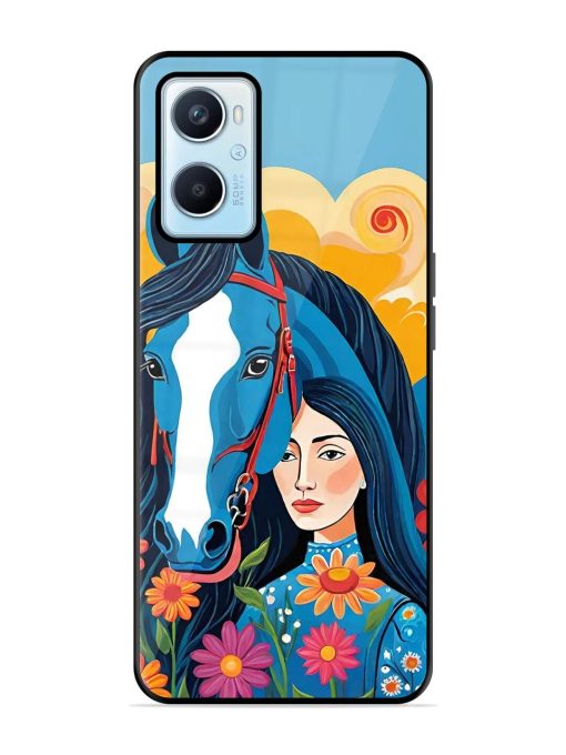 Equine Enchantment Glossy Soft Edge Case for Oppo A96 Chachhi