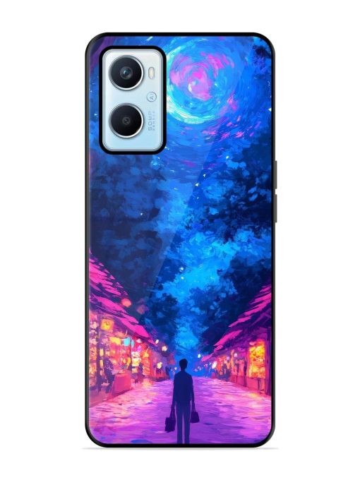 Neon Nightscape Glossy Soft Edge Case for Oppo A96 Chachhi