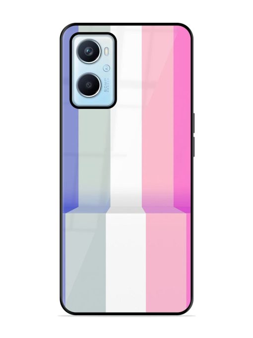 Pastel Palette Glossy Soft Edge Case for Oppo A96 Chachhi