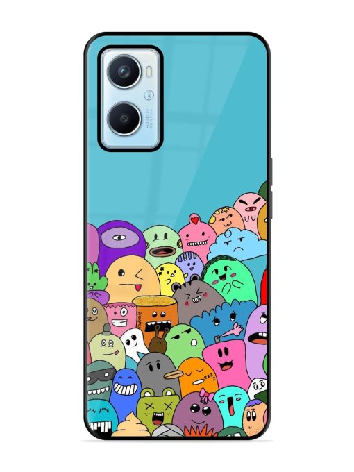 Monster Mash Glossy Soft Edge Case for Oppo A96 Chachhi