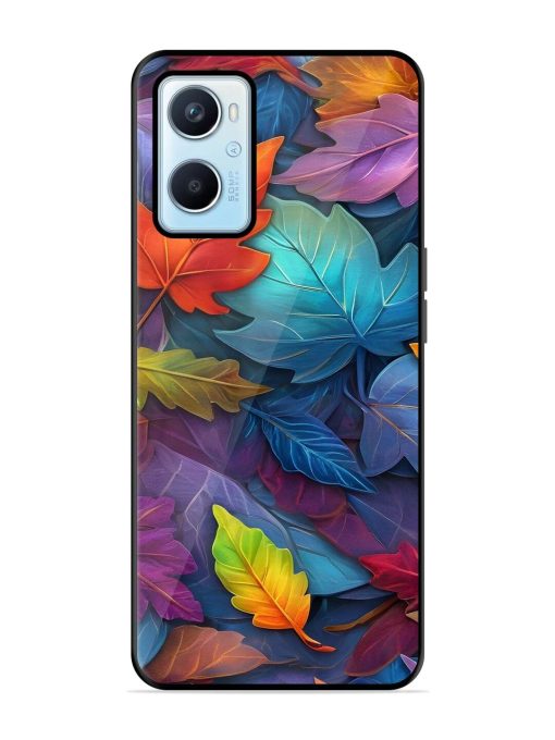 Autumn'S Embrace Glossy Soft Edge Case for Oppo A96 Chachhi