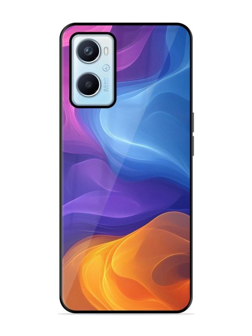 Cosmic Currents Glossy Soft Edge Case for Oppo A96 Chachhi