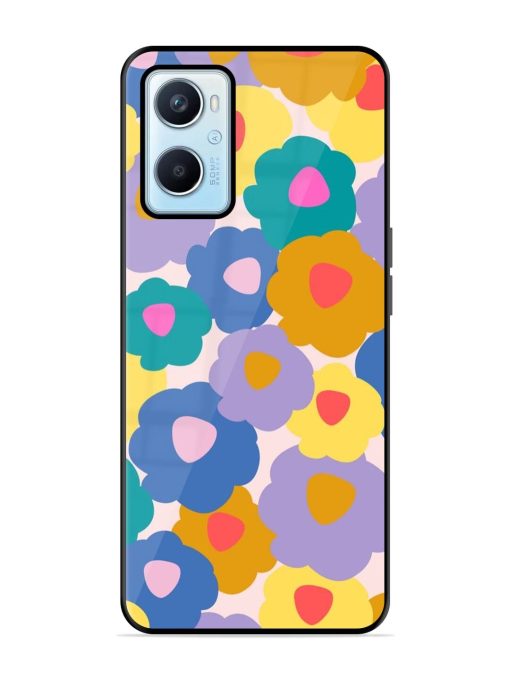 Flower Power Glossy Soft Edge Case for Oppo A96 Chachhi