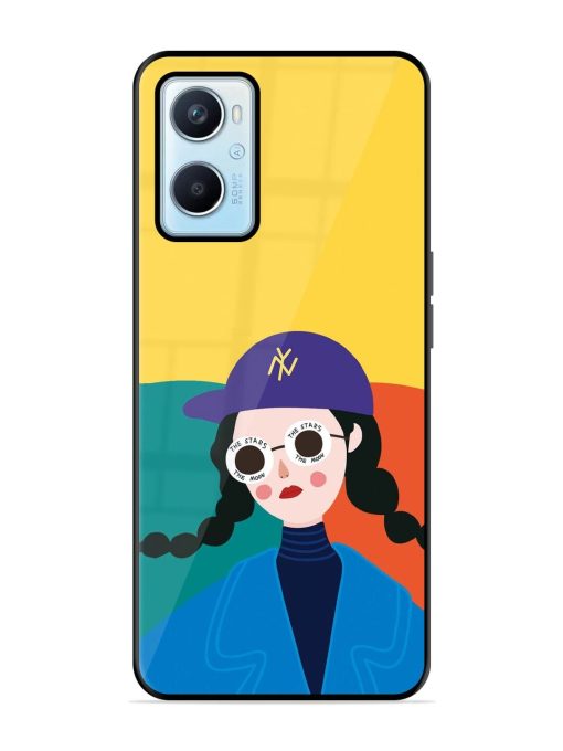 Starry-Eyed Girl Glossy Soft Edge Case for Oppo A96