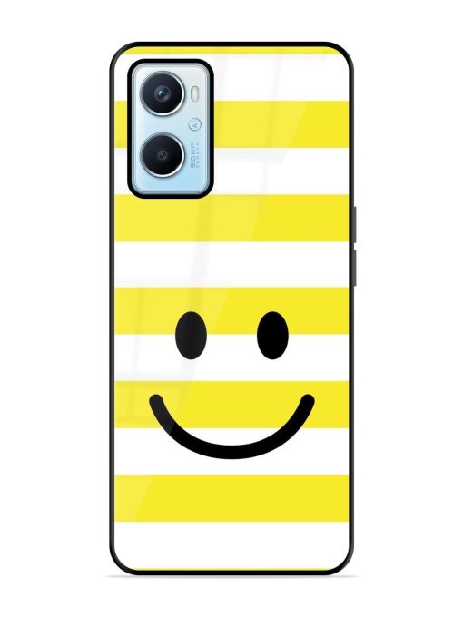 Smiling Stripes Glossy Soft Edge Case for Oppo A96 Chachhi