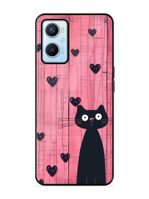 Feline Valentine'S Day Glossy Soft Edge Case for Oppo A96 Chachhi