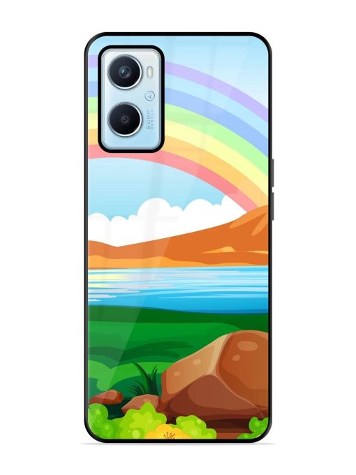 Rainbow Over The Lake Glossy Soft Edge Case for Oppo A96 Chachhi