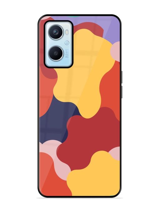 Gooey Color Chaos Glossy Soft Edge Case for Oppo A96 Chachhi