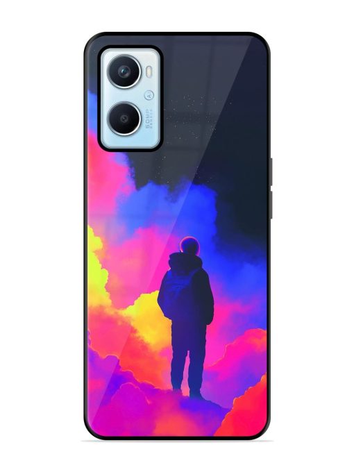 Cosmic Wanderer Glossy Soft Edge Case for Oppo A96 Chachhi