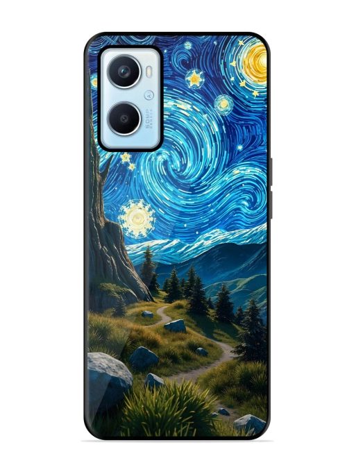 Starry Night In The Shire Glossy Soft Edge Case for Oppo A96 Chachhi