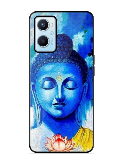 Serene Buddha With Lotus Glossy Soft Edge Case for Oppo A96 Chachhi