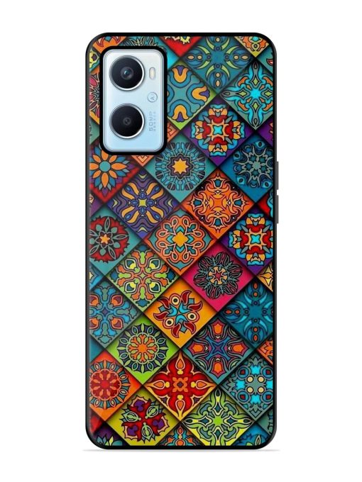 Patchwork Mandala Mosaic Glossy Soft Edge Case for Oppo A96 Chachhi