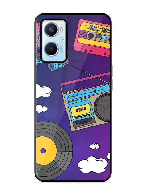 Retro Vibes Glossy Soft Edge Case for Oppo A96 Chachhi