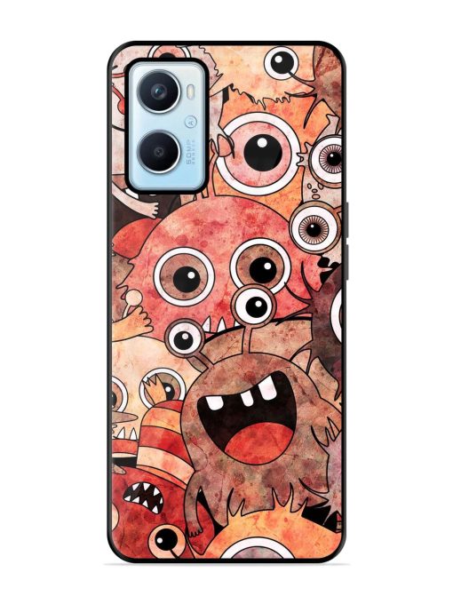 Monster Mash Glossy Soft Edge Case for Oppo A96 Chachhi