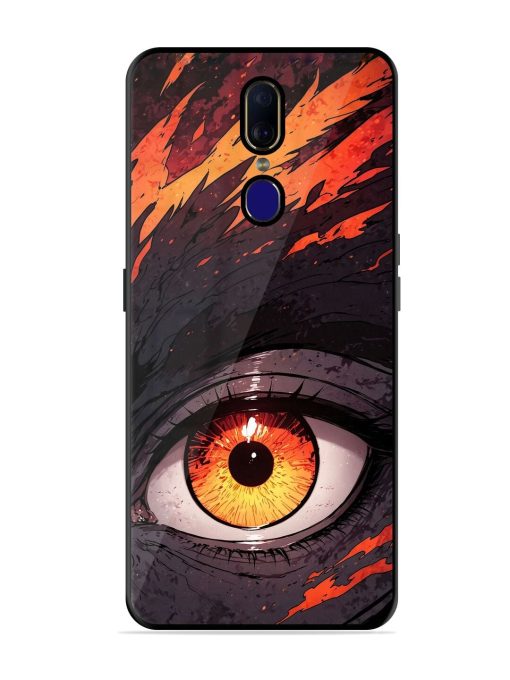 Inferno Gaze Glossy Soft Edge Case for Oppo F11 Chachhi