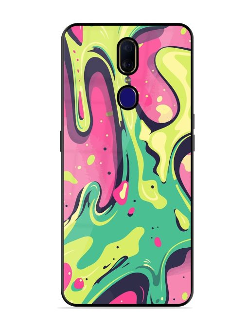 Gooey Grooves Glossy Soft Edge Case for Oppo F11 Chachhi