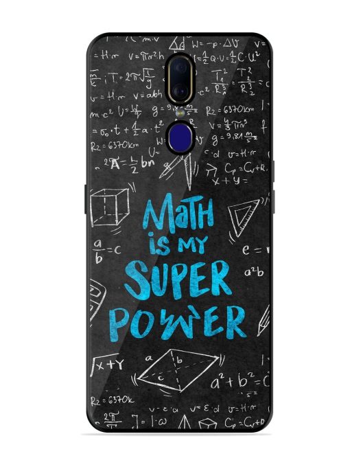 Math Magic Glossy Soft Edge Case for Oppo F11 Chachhi