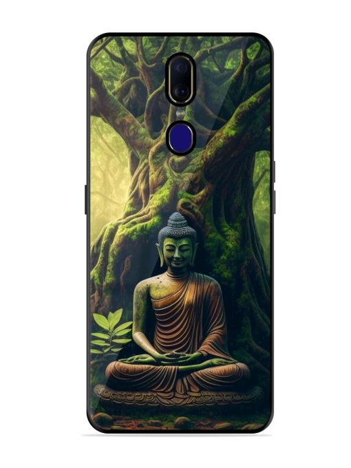 Green Buddha Art Glossy Soft Edge Case for Oppo F11 Chachhi