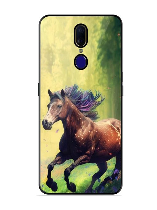 Enchanted Gallop Glossy Soft Edge Case for Oppo F11 Chachhi