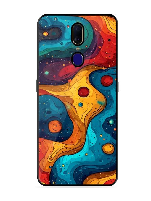 Cosmic Swirl Glossy Soft Edge Case for Oppo F11 Chachhi