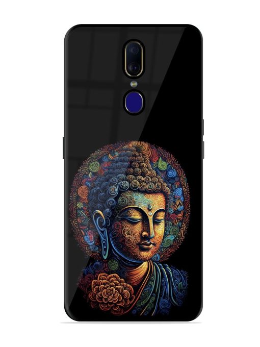 Stained Glass Serenity Glossy Soft Edge Case for Oppo F11 Chachhi