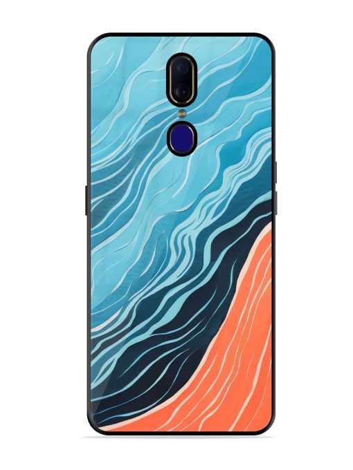 Oceanic Divide Glossy Soft Edge Case for Oppo F11