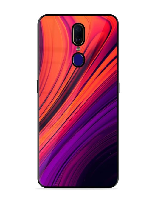 Crimson Curls Glossy Soft Edge Case for Oppo F11