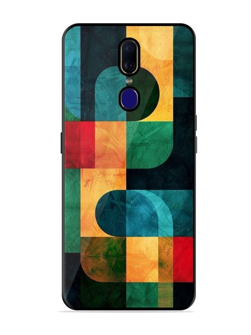 Geometric Harmony Glossy Soft Edge Case for Oppo F11 Chachhi