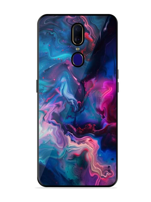 Cosmic Swirl Glossy Soft Edge Case for Oppo F11 Chachhi