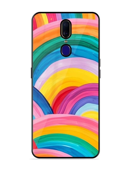 Rainbow Symphony Glossy Soft Edge Case for Oppo F11 Chachhi