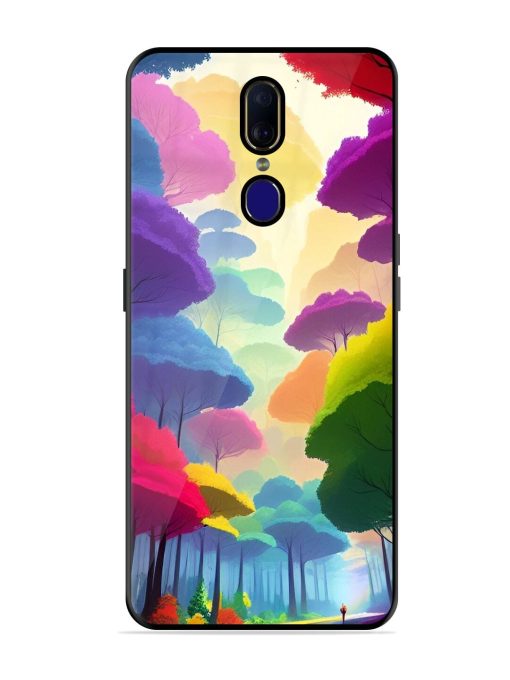 Rainbow Road Glossy Soft Edge Case for Oppo F11 Chachhi