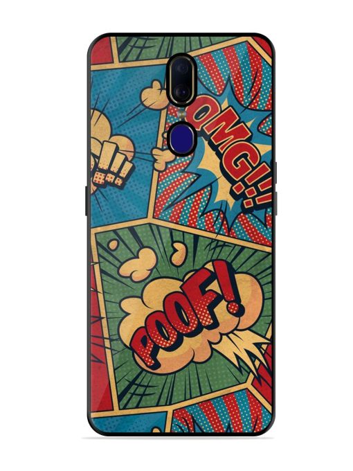 Comic Book Chaos Glossy Soft Edge Case for Oppo F11 Chachhi