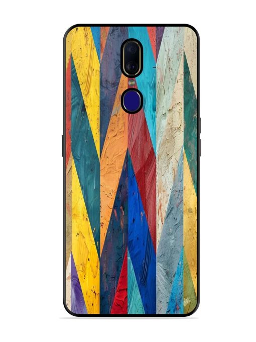 Abstract Tapestry Glossy Soft Edge Case for Oppo F11 Chachhi