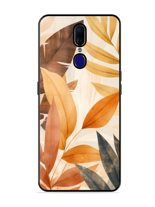 Earthy Elegance Glossy Soft Edge Case for Oppo F11