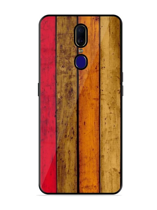 Colorful Woodgrain Glossy Soft Edge Case for Oppo F11 Chachhi