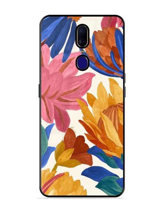 Blooming Tapestry Glossy Soft Edge Case for Oppo F11 Chachhi