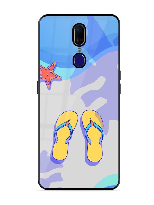 Sandy Toes And Salty Seas Glossy Soft Edge Case for Oppo F11 Chachhi