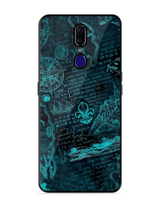 Nautical Notebook Glossy Soft Edge Case for Oppo F11 Chachhi