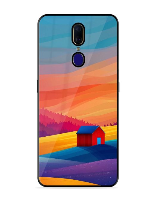 Sunset Solitude Glossy Soft Edge Case for Oppo F11 Chachhi