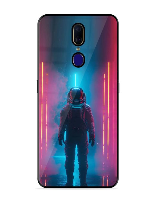 Neon Astronaut Glossy Soft Edge Case for Oppo F11 Chachhi