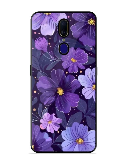 Purple Paradise Glossy Soft Edge Case for Oppo F11 Chachhi