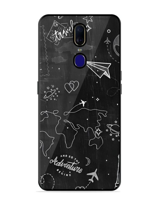 Wanderlust Sketchbook Glossy Soft Edge Case for Oppo F11 Chachhi