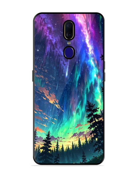 Cosmic Canvas Glossy Soft Edge Case for Oppo F11 Chachhi