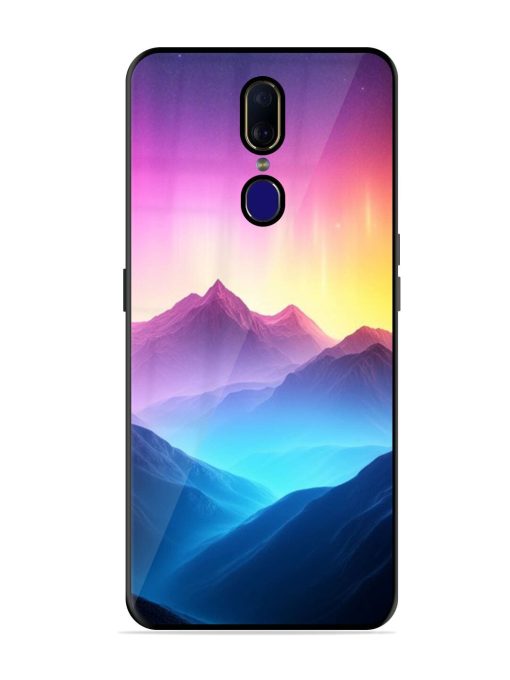 Cosmic Mountains Glossy Soft Edge Case for Oppo F11 Chachhi